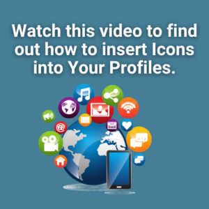How to Use Icons in Your Profile